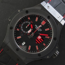 HUBLOT ビッグバン 全面ブラック 赤インデックス 高級品販売