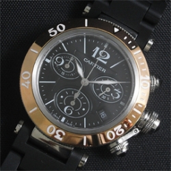 CARTIER パシャ シータイマー レディース クロノ 37mm