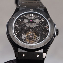 HUBLOT 505.CM.0140.LR クラシックフュージョン スケルトントゥールビヨン オールブラック 最高級