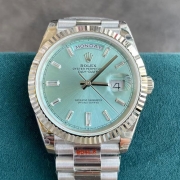 ROLEX 128236 デイデイト 10Pダイヤ アイスブルー 限定