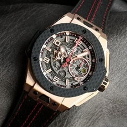 HUBLOT 401.OQ.0123.VR V6工場製 ビッグバン フェラーリ キングゴールド カーボン 世界限定500本