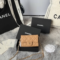 CHANEL ウエストバッグ カーフレザー レディース 11×7.5×2cm