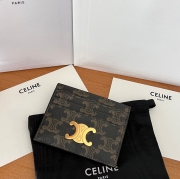 CELINE トリオンフ カードケース トリオンフ キャンバス レディース 11×8cm