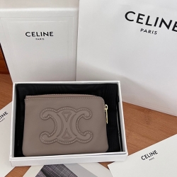 CELINE トリオンフ コインケース カーフレザー レディース 13×9×1cm
