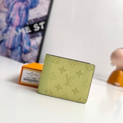 LOUIS VUITTON ミュルティプル ウォレット タイガ×モノグラム メンズ 11.5×9×1.5cm