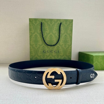 グッチ メンズ ベルト シグネチャー 4.0cm