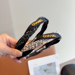 シャネル スタイル ヘアバンド レター