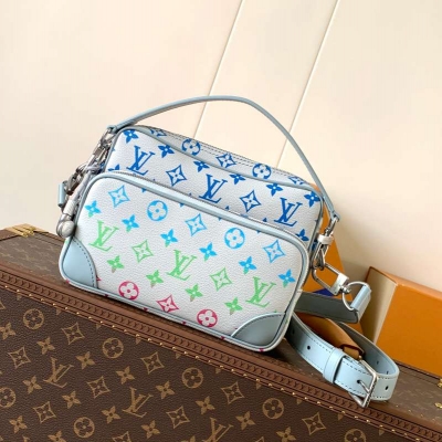 LOUIS VUITTON ニル ショルダーバッグ モノグラム キャンバス メンズ 25×17.5×11cm