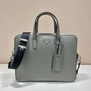 PRADA ブリーフケース サフィアーノレザー メンズ 36×28×4cm