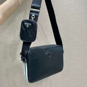 PRADA×アディダス ショルダーバッグ リサイクルナイロン メンズ 25×19×7cm