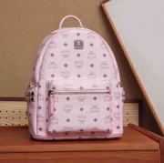 MCM スタイル ビゼトス スターク スモール リュック ピンク サイズ：33×13×26cm