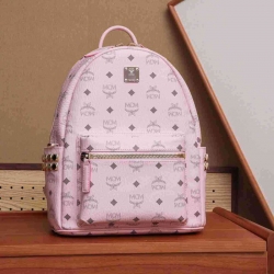 MCM スタイル ビゼトス スターク スモール リュック ピンク サイズ：33×13×26cm