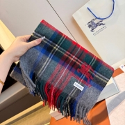 バーバリー 刺繍スカーフ 30x180cm