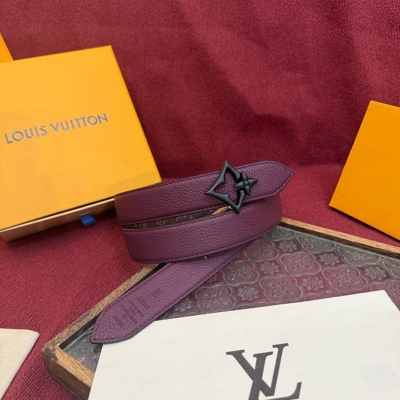 LV レディース ベルト フラワーグラム 30mm