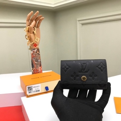 LOUIS VUITTON キーケース モノグラム アンプラント レザー メンズ 10.5×5.5×2cm