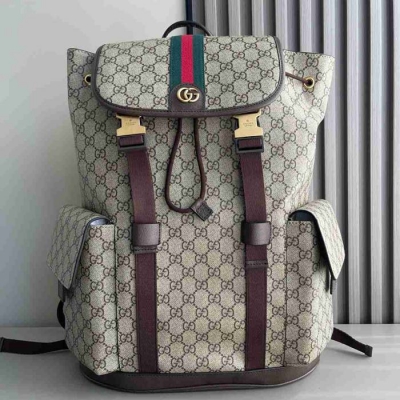 グッチ スタイル オフィディア リュック ブラウン サイズ：35×46×12cm