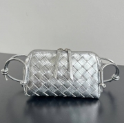 BV ショルダーバッグ レザー ハンドバッグ コンサート 18.5×11.5×8.5cm