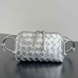 BV ショルダーバッグ レザー ハンドバッグ コンサート 18.5×11.5×8.5cm