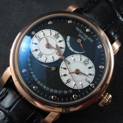 PATEK PHILIPPE デュアルタイム パワーリザーブ Asian 21600振動 自動巻き デイト 多用途