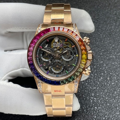 ROLEX デイトナ BLAKEN改装 スケルトン レインボー