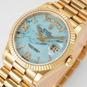 ROLEX 128238 デイデイト ターコイズブルー 信頼できる