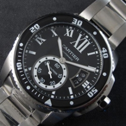 CARTIER カリブル ドゥ 黒文字盤 自動巻き 素敵な腕時計