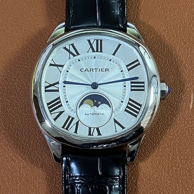 CARTIER WSNM0008 ドライブ ドゥ ムーンフェイズ シルバー Noob V8