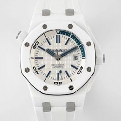 AUDEMARS PIGUET 15707CB KIPFACTORY製 ロイヤルオークオフショア ダイバー 42mm ホワイトセラミック