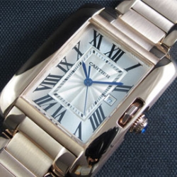 CARTIER タンクアングレーズ クォーツ搭載
