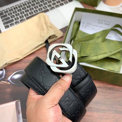 グッチ メンズ ベルト シグネチャー 3.8cm