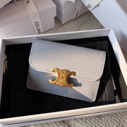 CELINE トリオンフ カードケース カーフレザー レディース 10.5×7×1cm