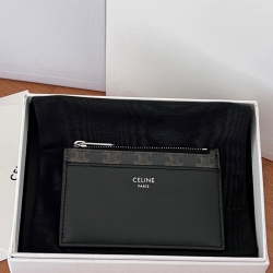 CELINE ジッピーカードケース トリオンフ キャンバス レディース 7.5×11.5cm