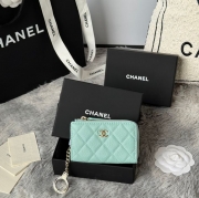 CHANEL L字ジップコインパース カーフレザー レディース 12×7cm