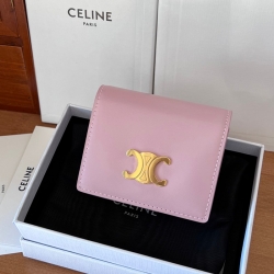 CELINE トリオンフ 名刺入れ カーフレザー レディース 10.5×8×3.5cm