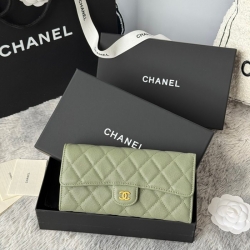 CHANEL CF ロングウォレット カーフレザー レディース 10.5×19×3cm