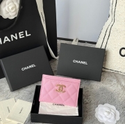CHANEL カードケース カーフレザー レディース 10×19.5×2.5cm