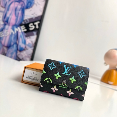 LOUIS VUITTON ヴィクトリーヌ ウォレット モノグラム エクリプス メンズ 11.5×9×2.5cm