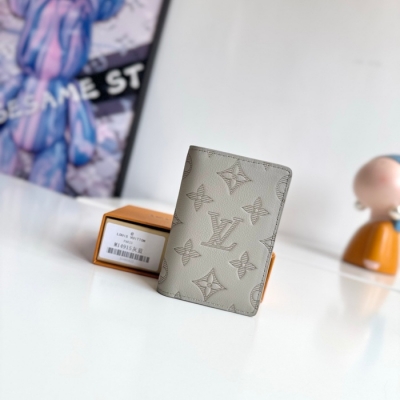 LOUIS VUITTON ポケット オーガナイザー モノグラム シャドウ レザー メンズ 11×7.5cm