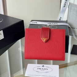PRADA ミニウォレット サフィアーノレザー メンズ 11.2×8.5cm