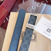 グッチ メンズ ベルト スクエアバックル 3.5cm