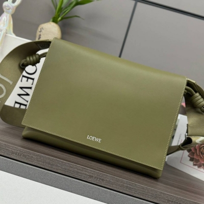 LOEWE フラメンコ サッチェル カーフレザー ユニセックス 34×24×12cm