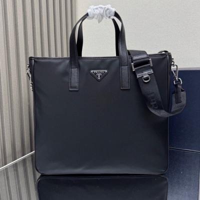 PRADA トートバッグ リサイクルナイロン メンズ 36×34×10cm
