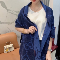 グッチ 新作 大G両面カシミヤスカーフ 45x200cm