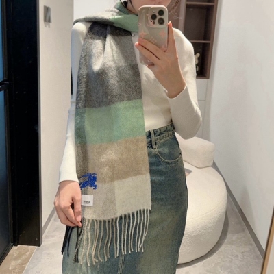 バーバリー 両面スカーフ 30x200cm