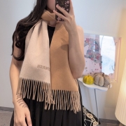 エルメス パリコレクション両面カシミヤスカーフ 180x30