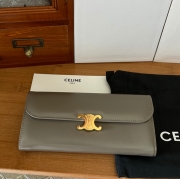 CELINE トリオンフ ロングウォレット カーフレザー レディース 19×10×3cm