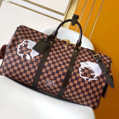 LOUIS VUITTON キープオール バンドリエール 50 ダミエフレンズシップ メンズ 50×29×23cm