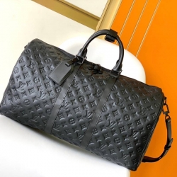 LOUIS VUITTON キープオール 50 カーフレザー モノグラム メンズ 50×29×23cm