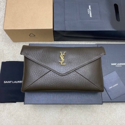 YSL クラッチバッグ ラムスキン レディース 29.5×18×4.5cm