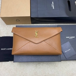 YSL クラッチバッグ ラムスキン レディース 29.5×18×4.5cm